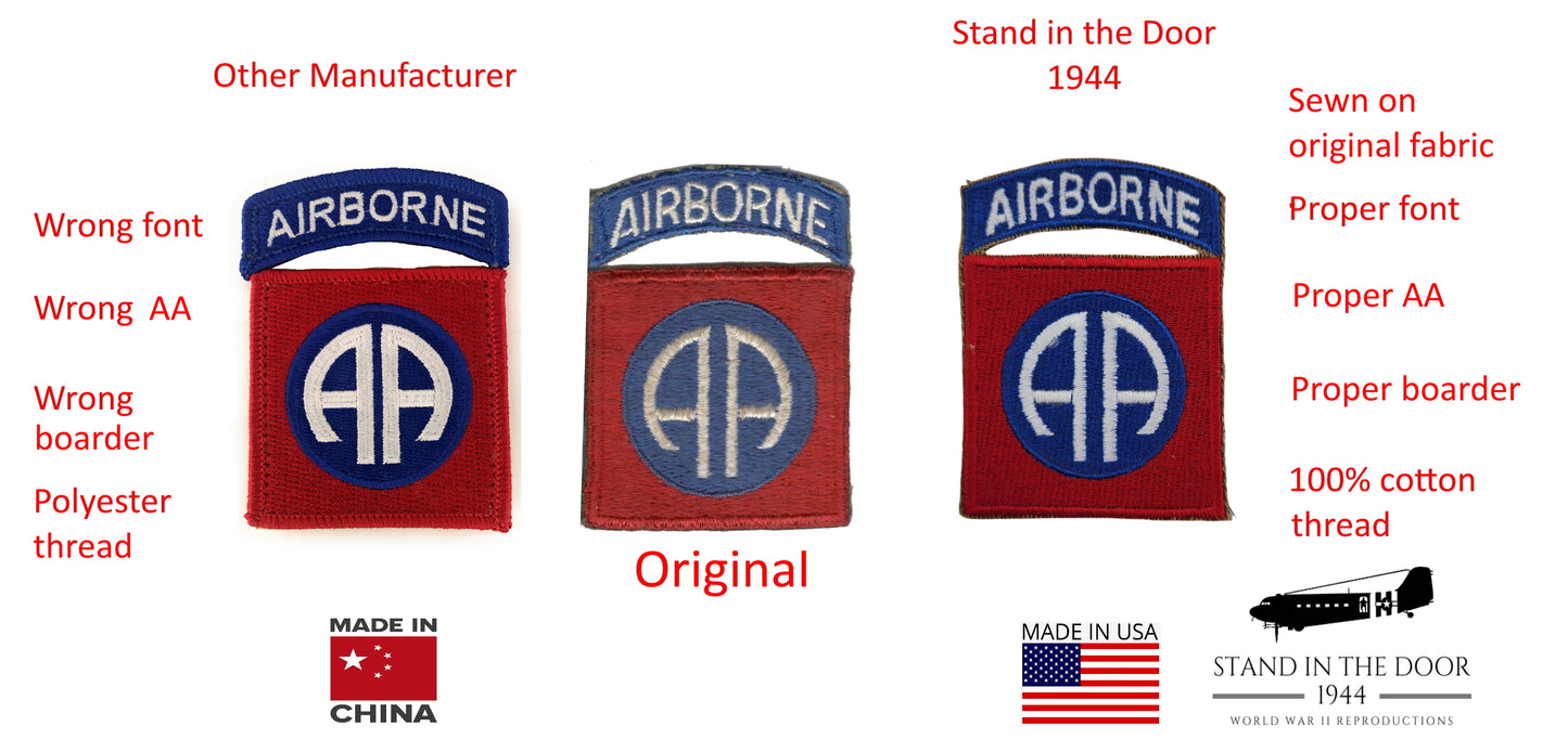 82nd Airborne Patch and Flag Combo