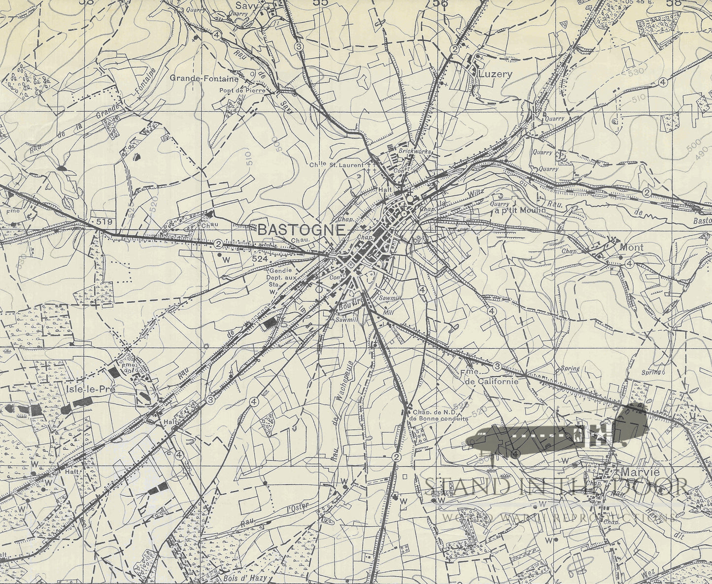 Bastogne Map- (Map 32)