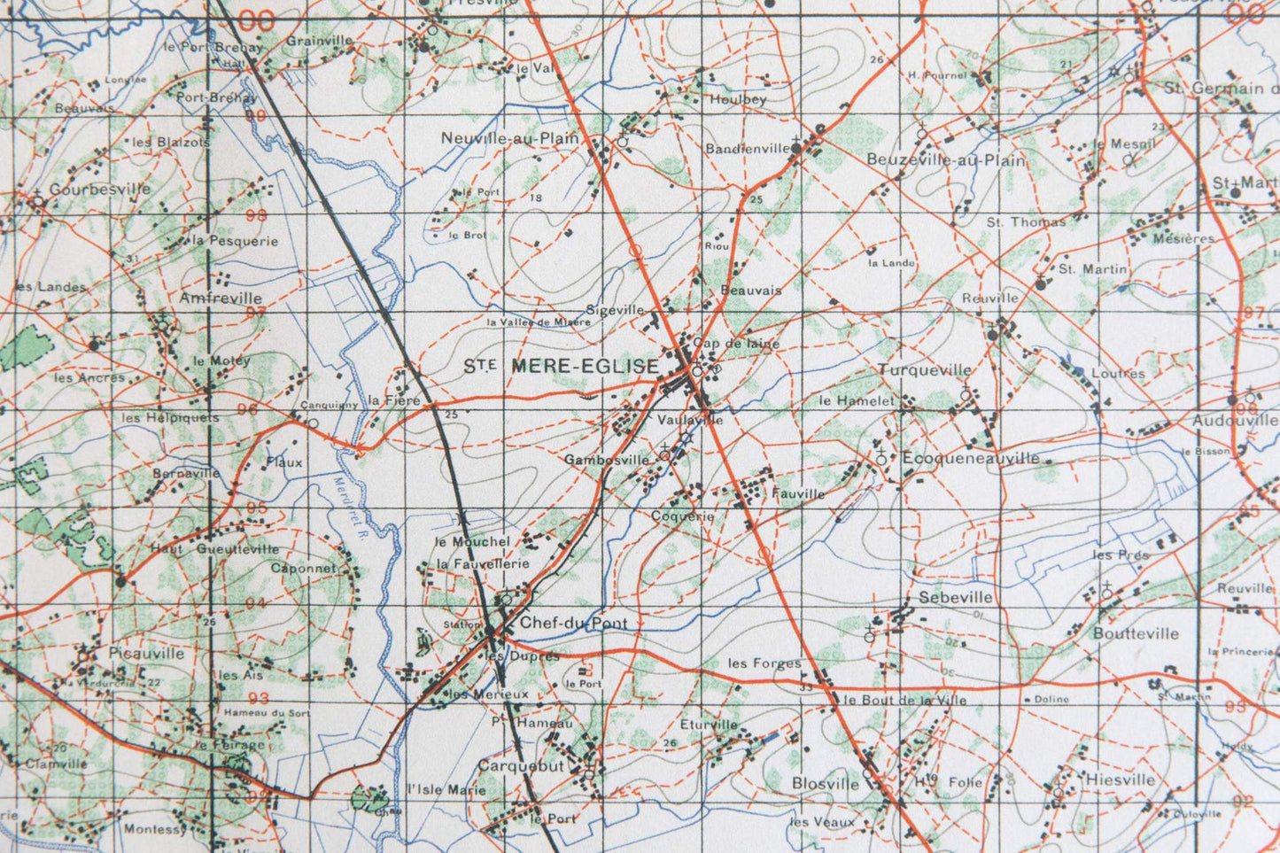 Normandy Map 51- La Hayes Du Puits