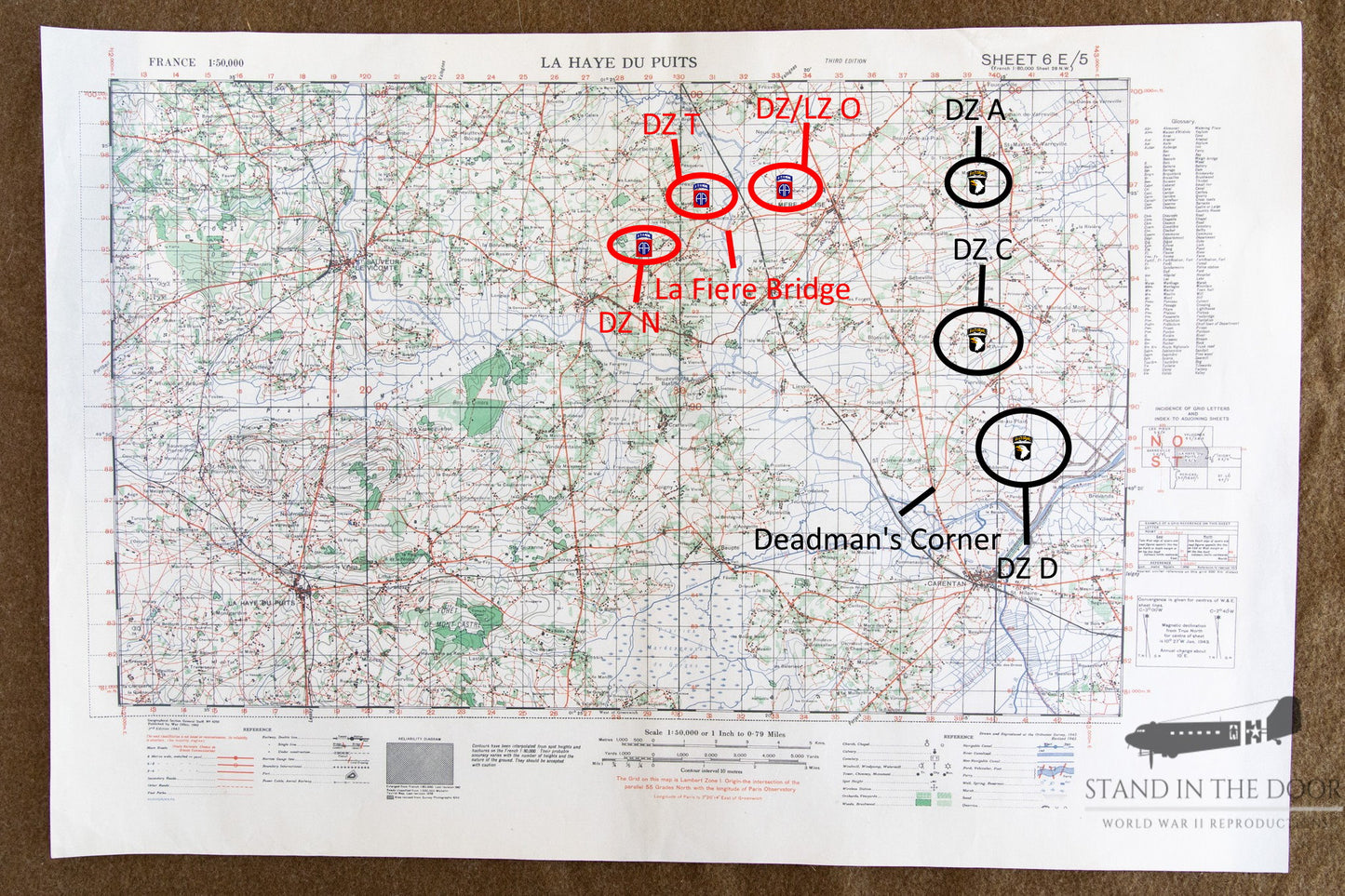 Normandy Map 51- La Hayes Du Puits