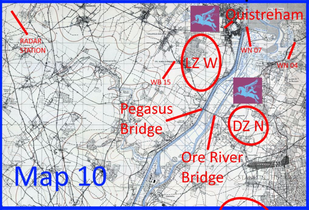 Normandy Map 10- Ouistreham