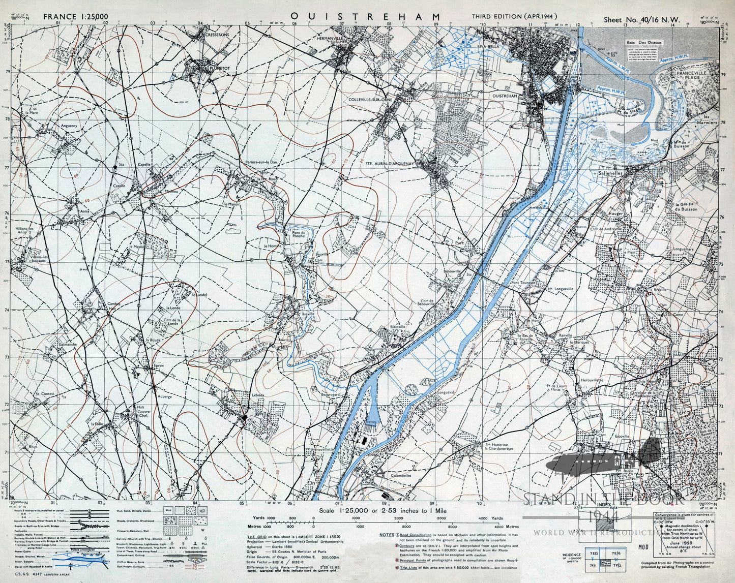 Normandy Map 10- Ouistreham