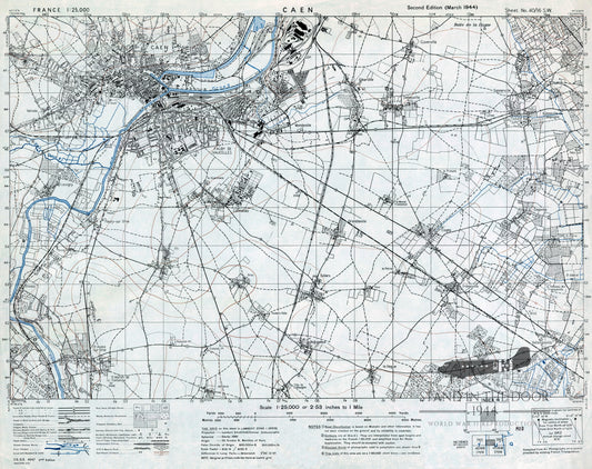 Normandy Map 11- Caen