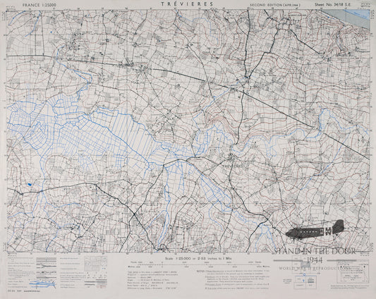 Normandy Map 6- Trevieres(Omaha Beach)