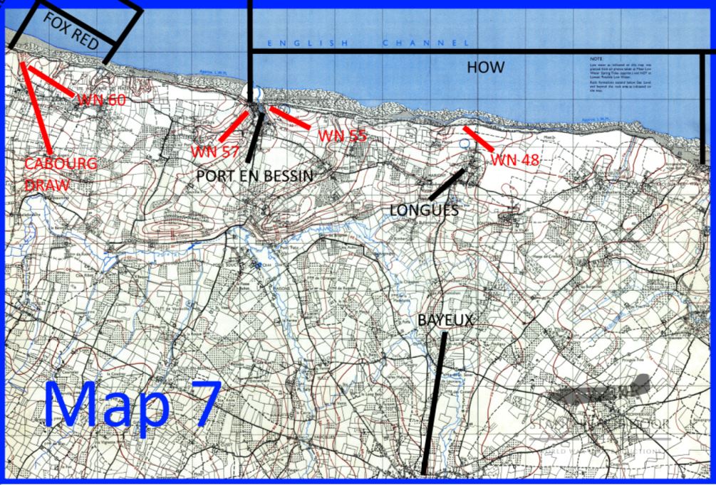 Normandy Map 7- Ryes (Omaha Beach)