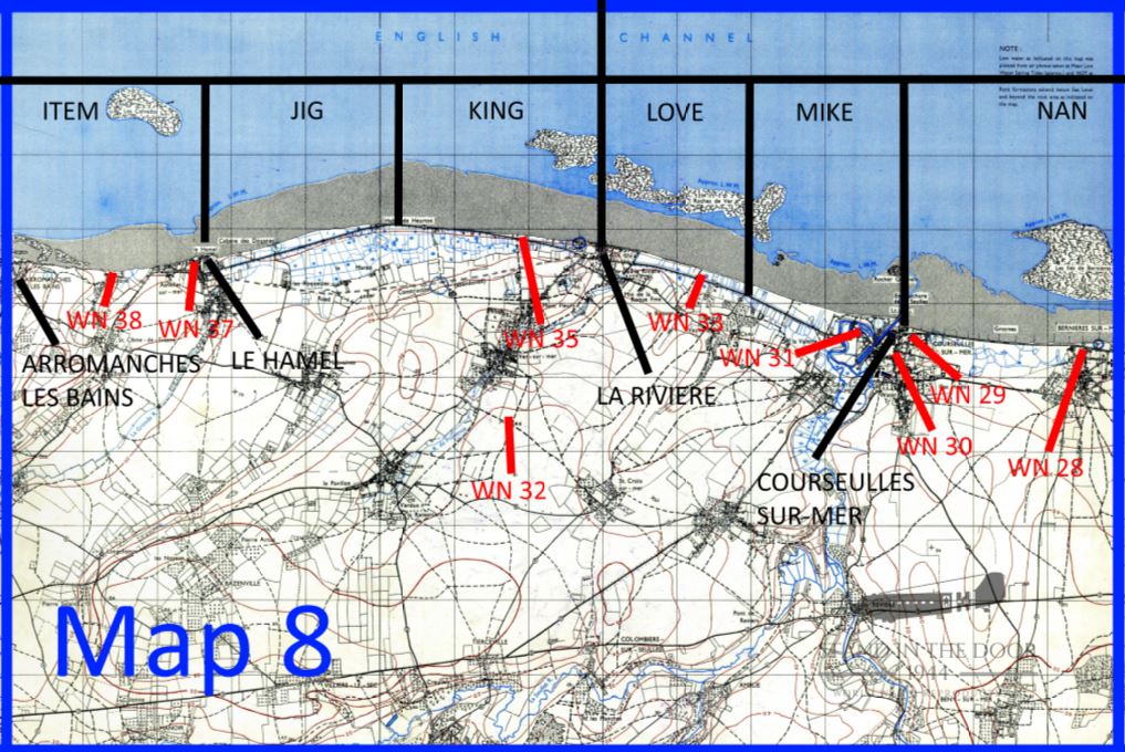 Normandy Map 8- Creully (Gold/Juno Beach)