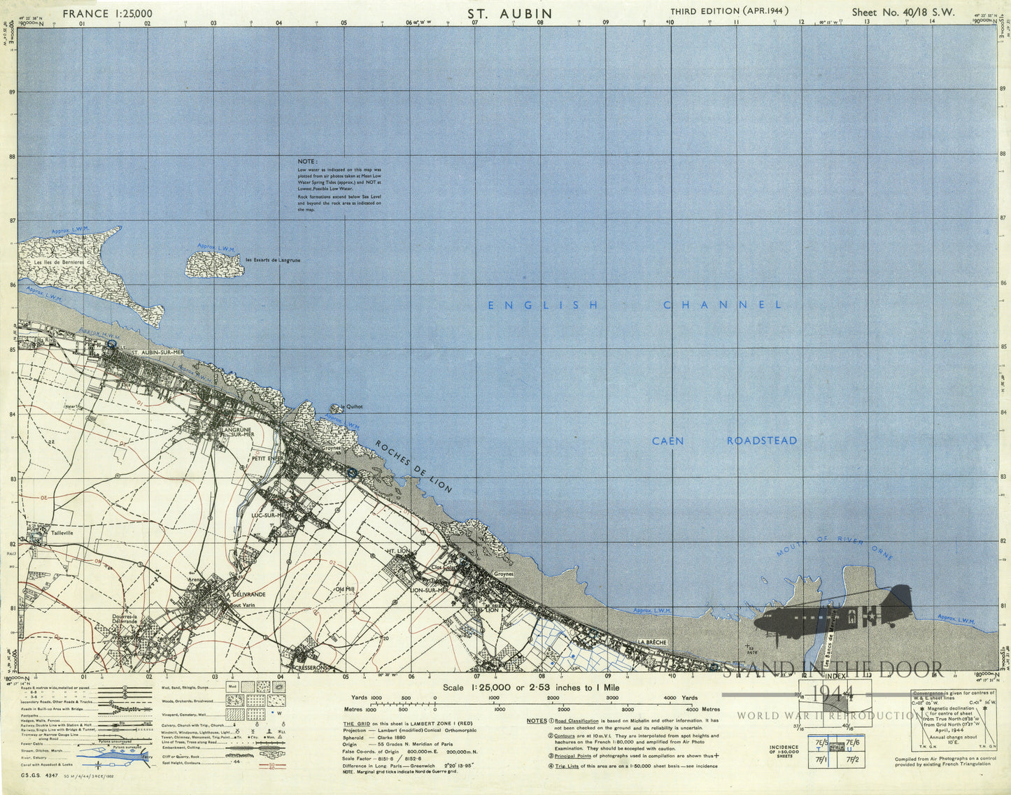 Normandy Map 9- Aubin (Sword Beach)