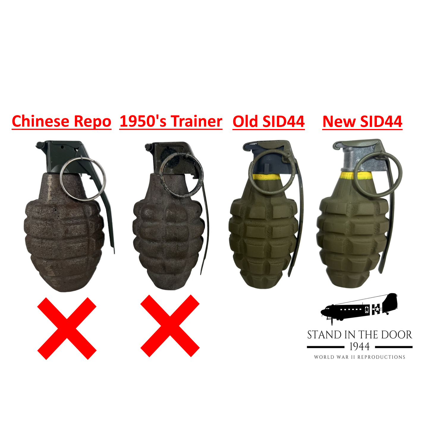 Replica MKII Hand Grenade (Olive Drab) (NEW IMPROVED 3-14-25)