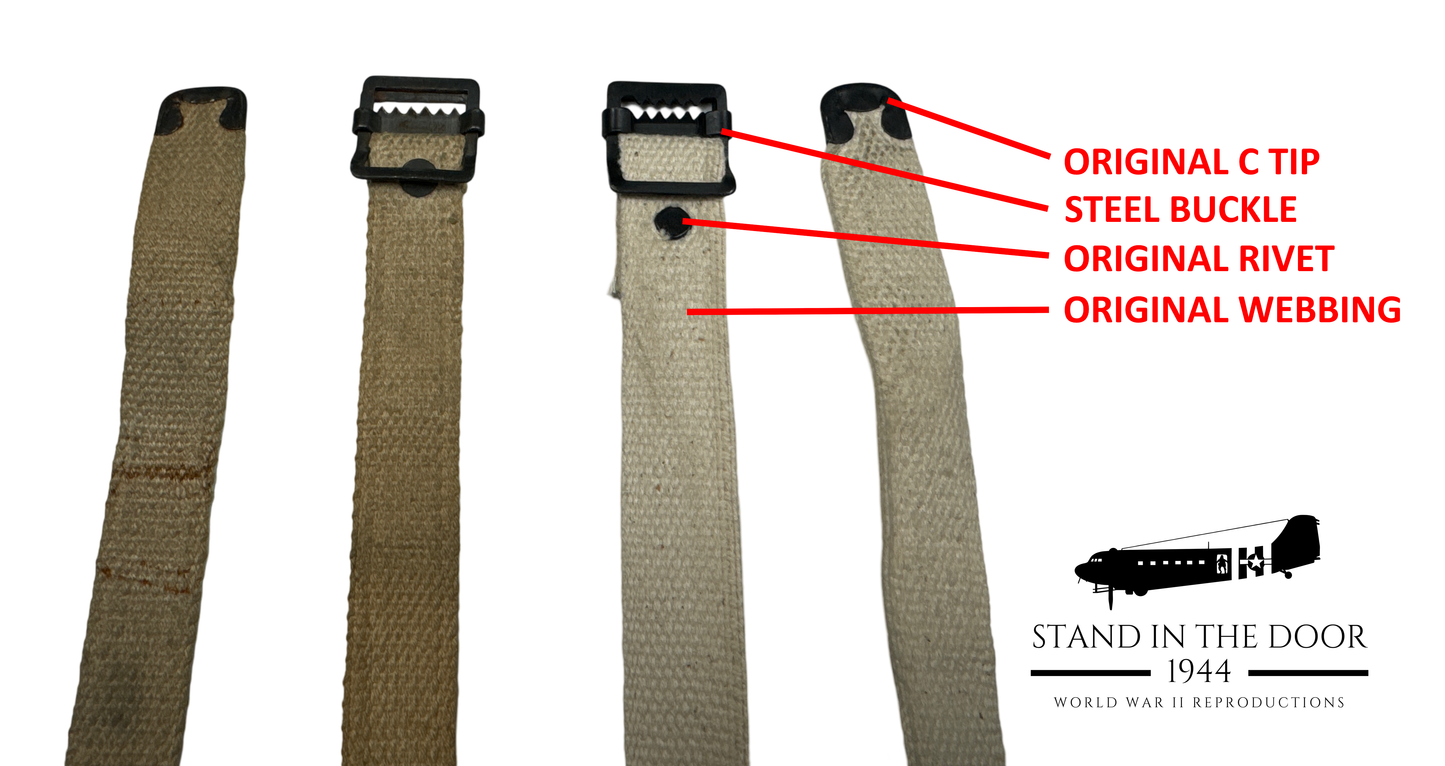 USGI Cot Straps (Paratrooper Leg Straps) Standard Length- Original Material