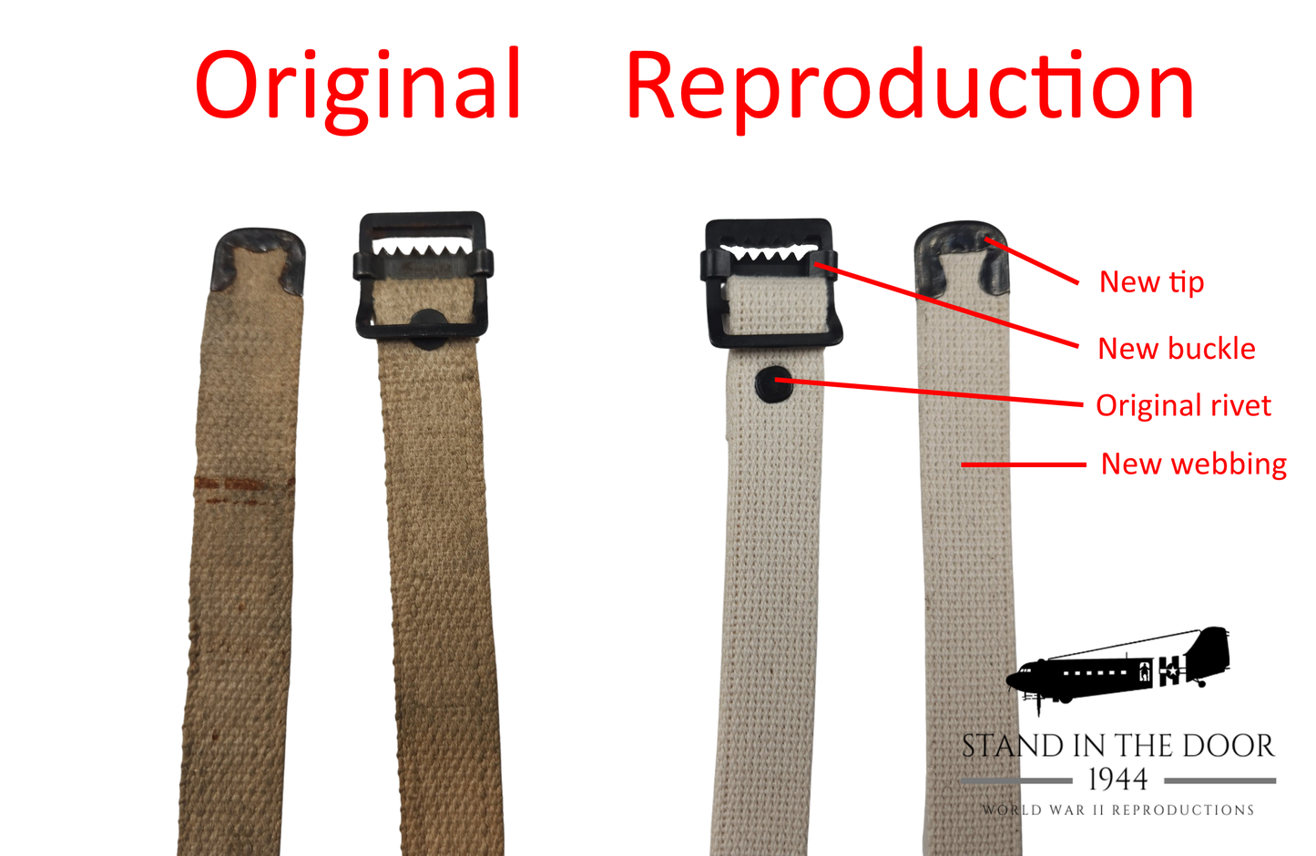 USGI Cot Straps (Paratrooper Leg Straps) Extra Long