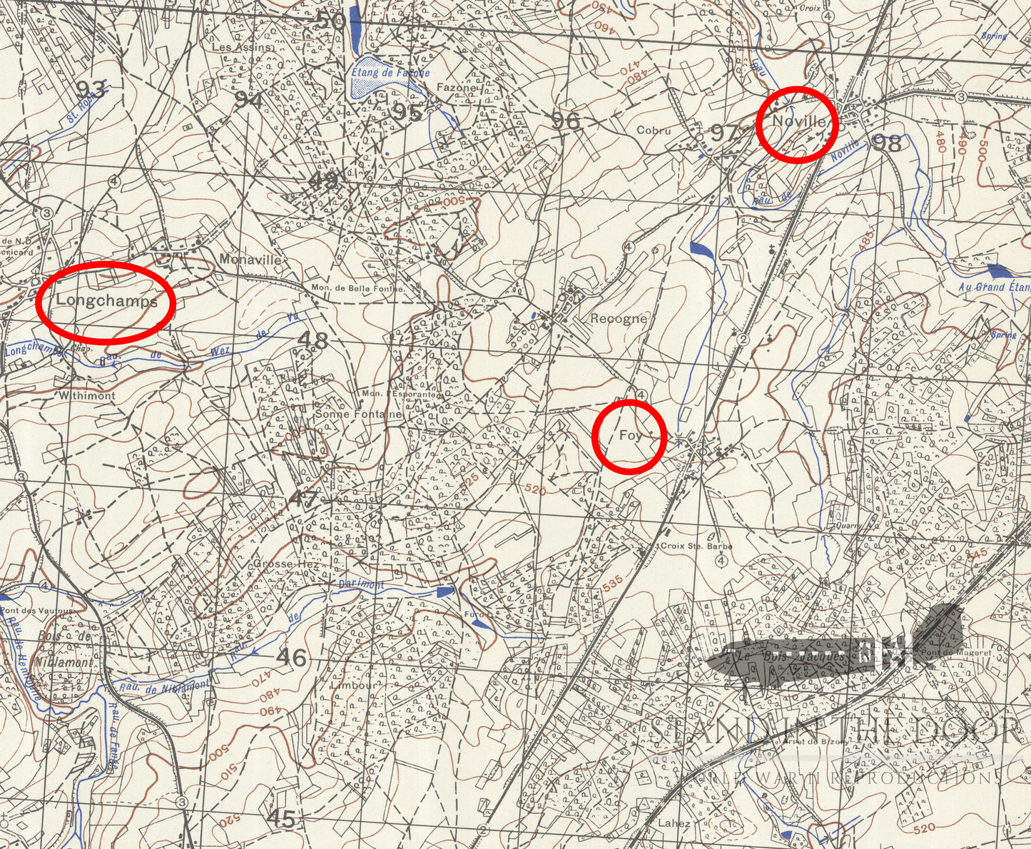 Bastogne Map- St Hubert (Map 31)