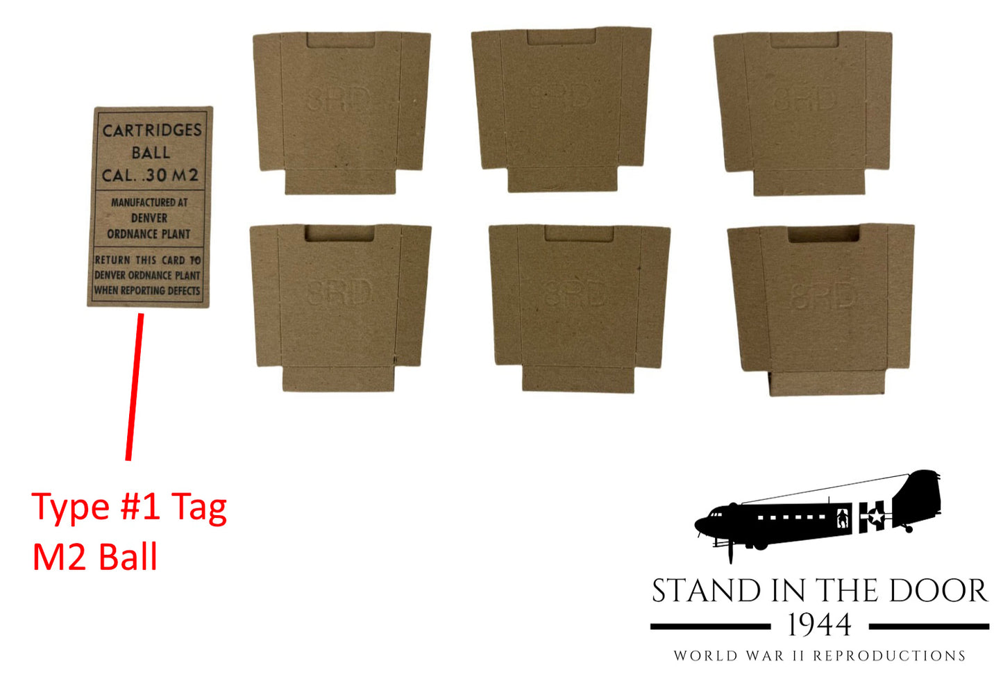Bandoleer Cardboard inserts with Lot Tag