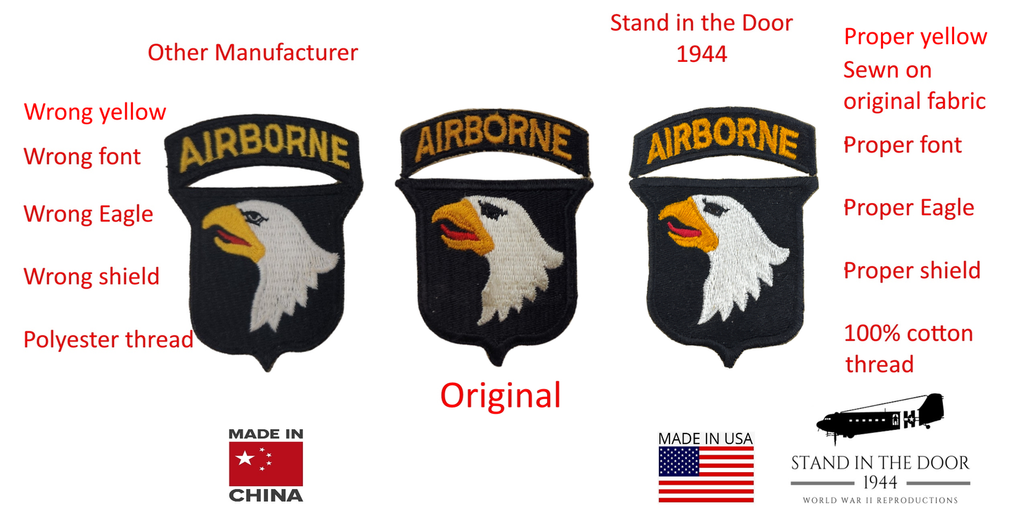101st Type 1 Patch (reproduction)