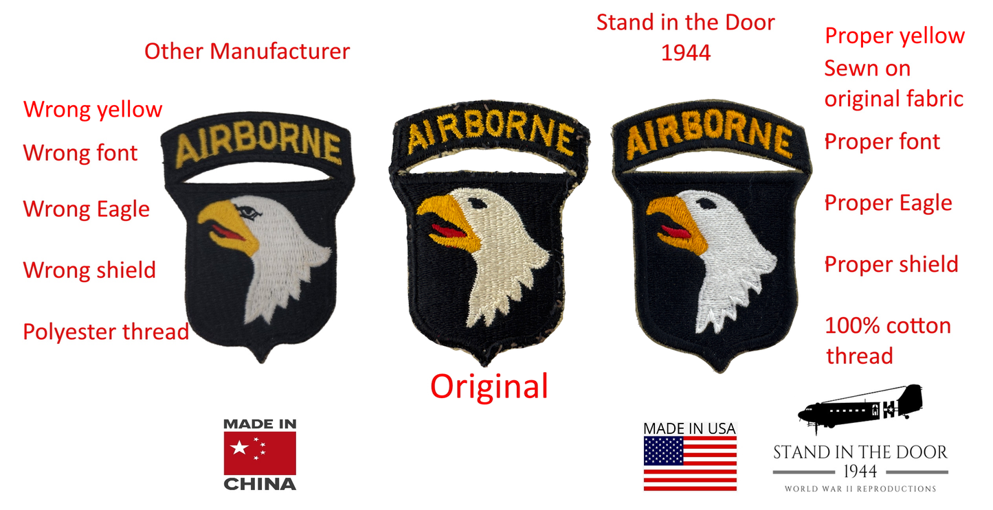 101st Type 3 Patch (reproduction)