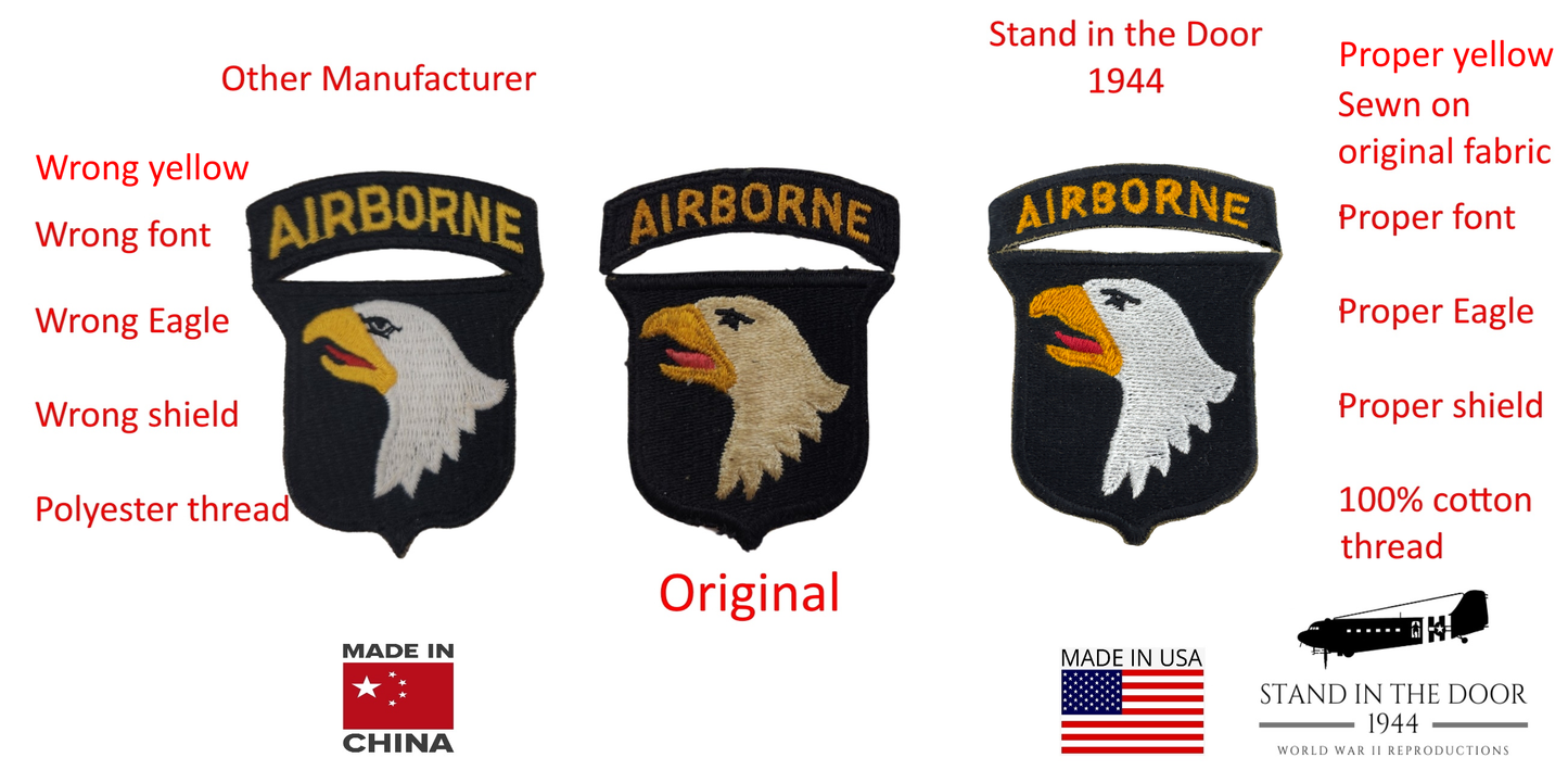 101st Type 6 Patch "Red Tongue" (reproduction)