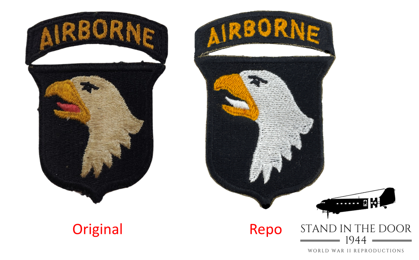 101st Type 6 Patch "White Tongue" (reproduction)