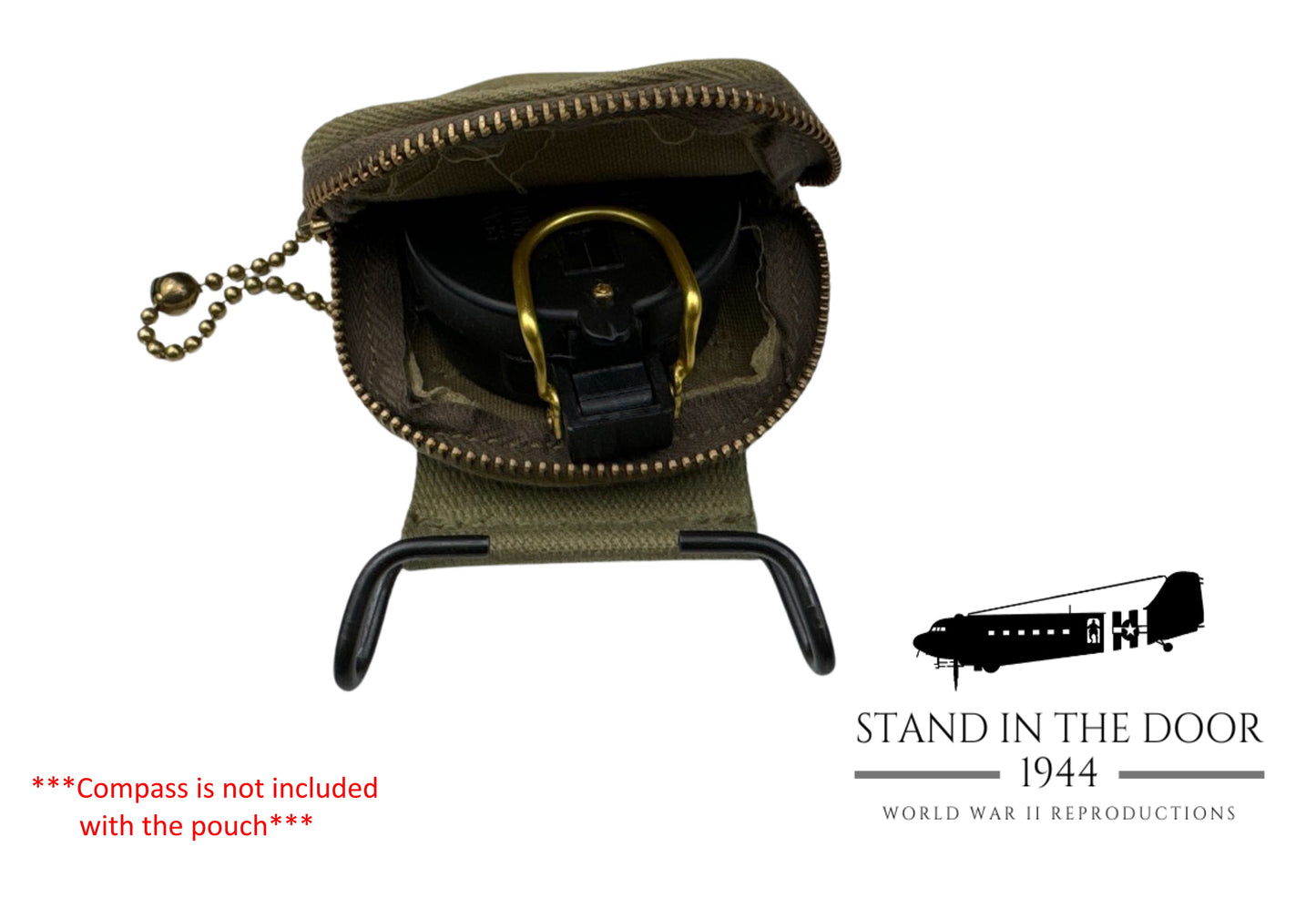 Early War Zipper Compass Pouch