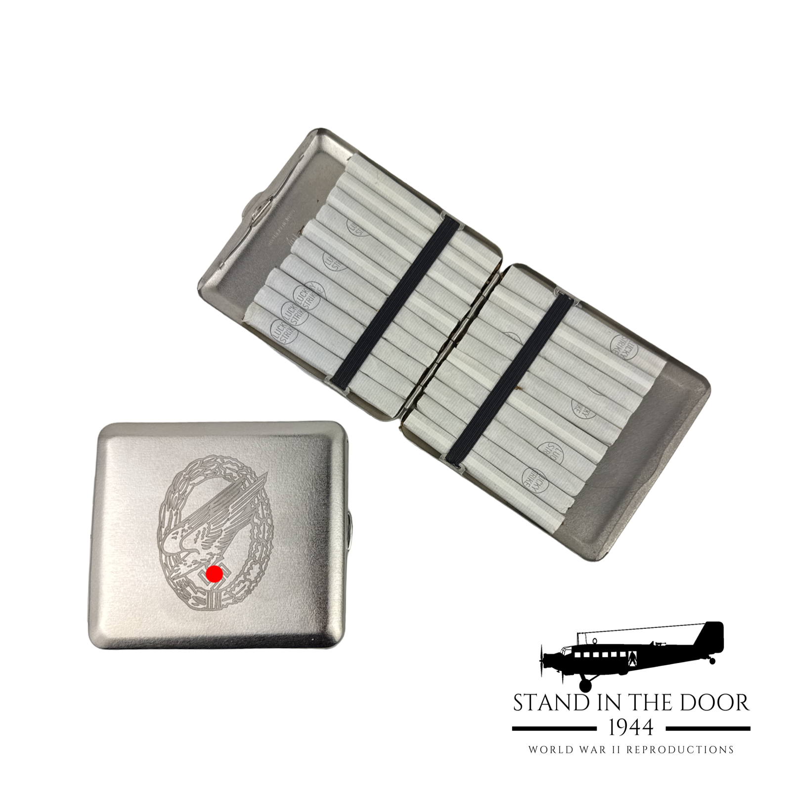 cigarette case shop near me Fallschirmjäger Cigarette Case – Stand In The Door 1944