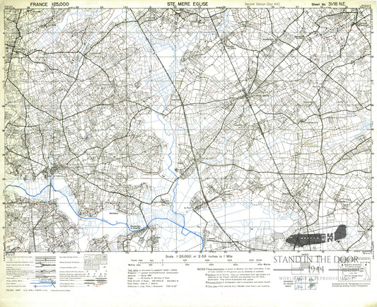 Normandy Map 1- St Mere Eglise