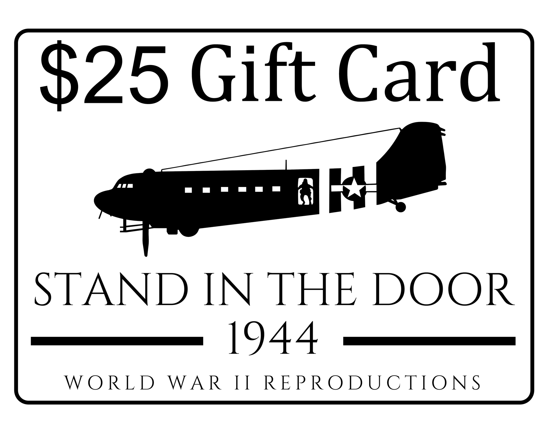 Stand in the Door 1944 Gift Card – Stand In The Door 1944