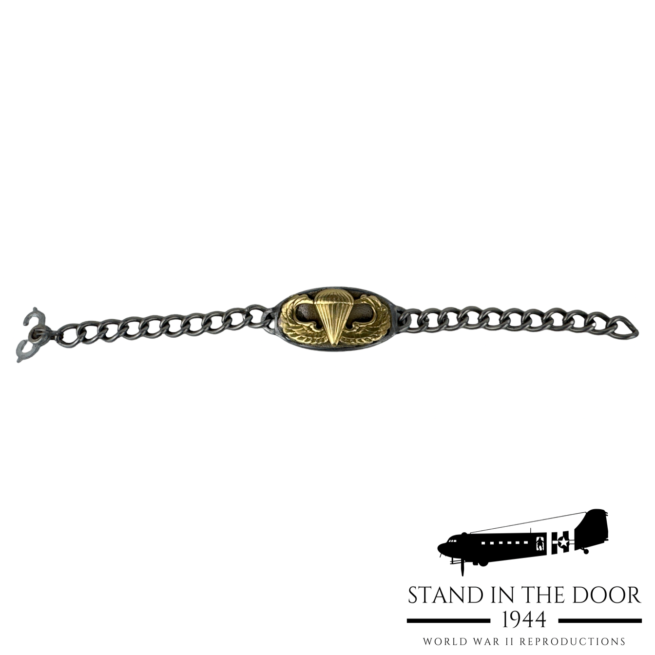 ID Bracelet with Parachute Wings