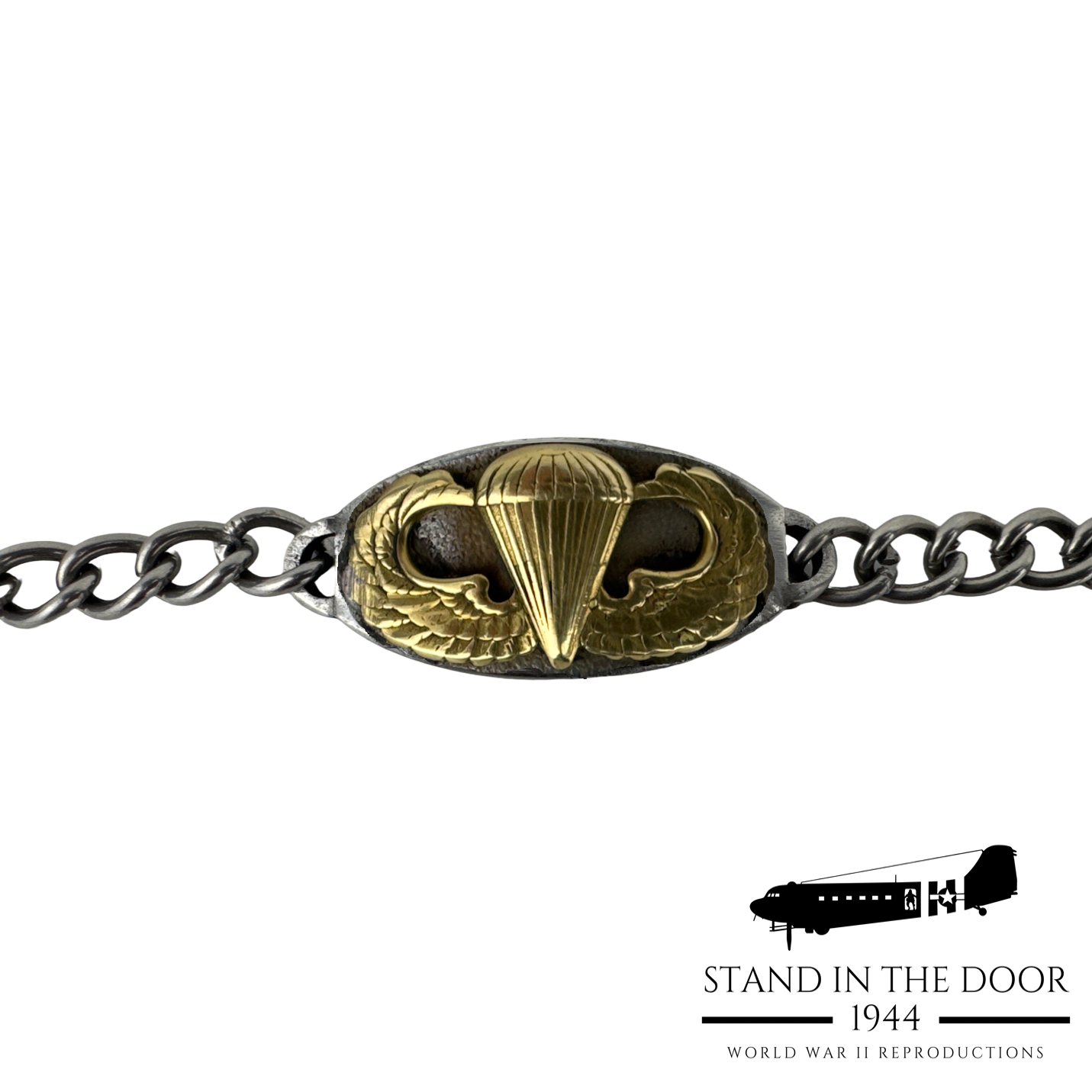 ID Bracelet (ADT Brass Parachute Wings)