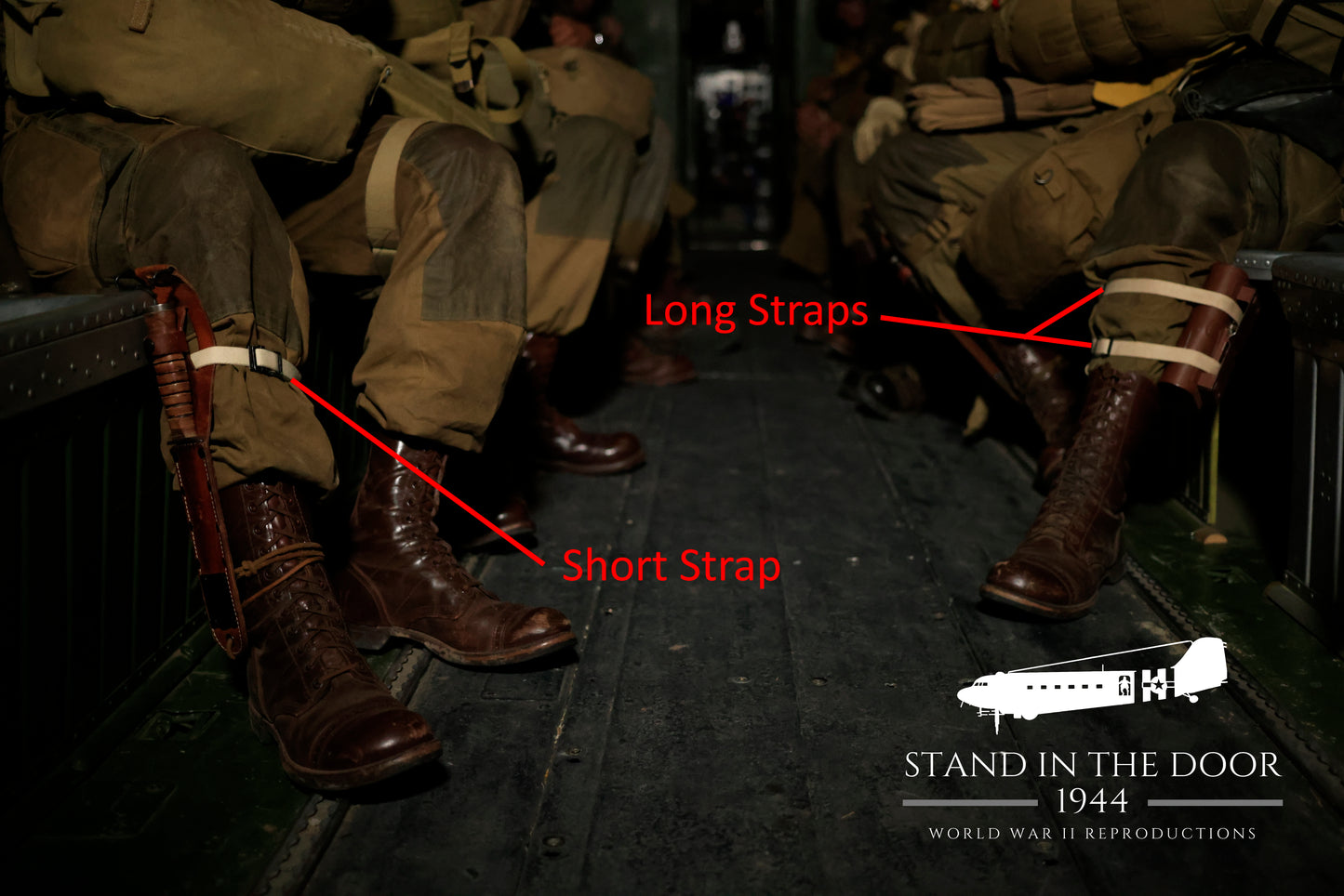 USGI Cot Straps (Paratrooper Leg Straps) Standard Length- Original Material