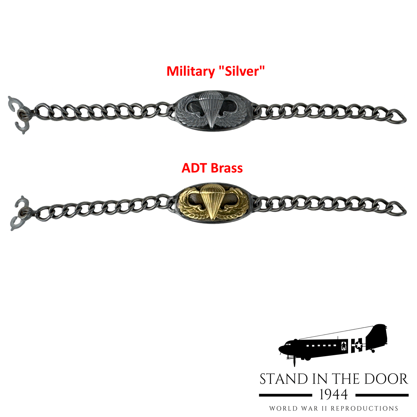 ID Bracelet with Parachute Wings