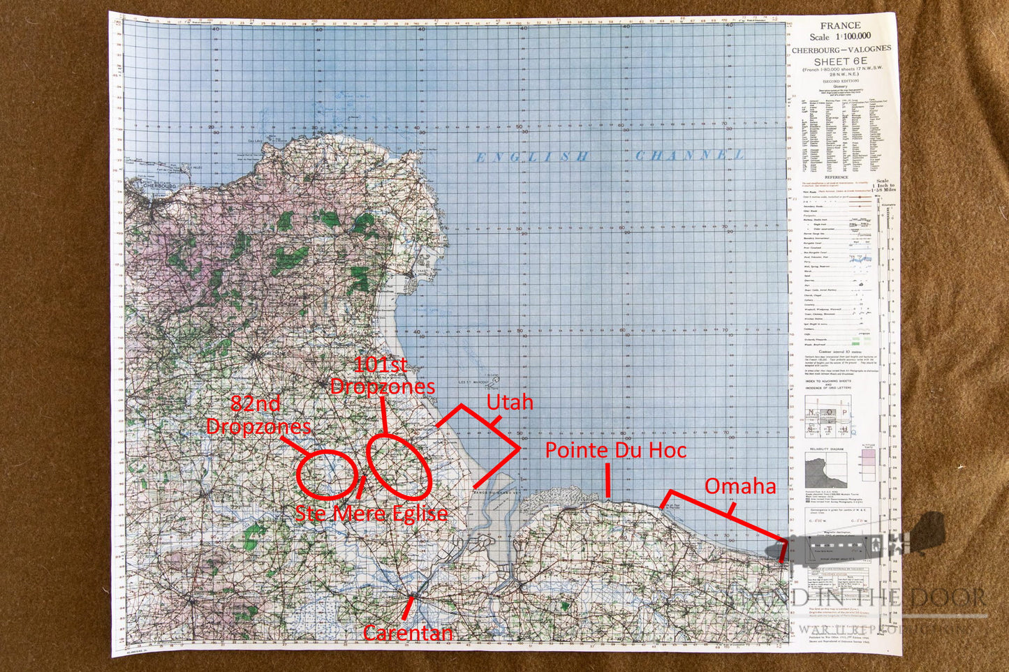 Normandy Map 50- Cherbourg