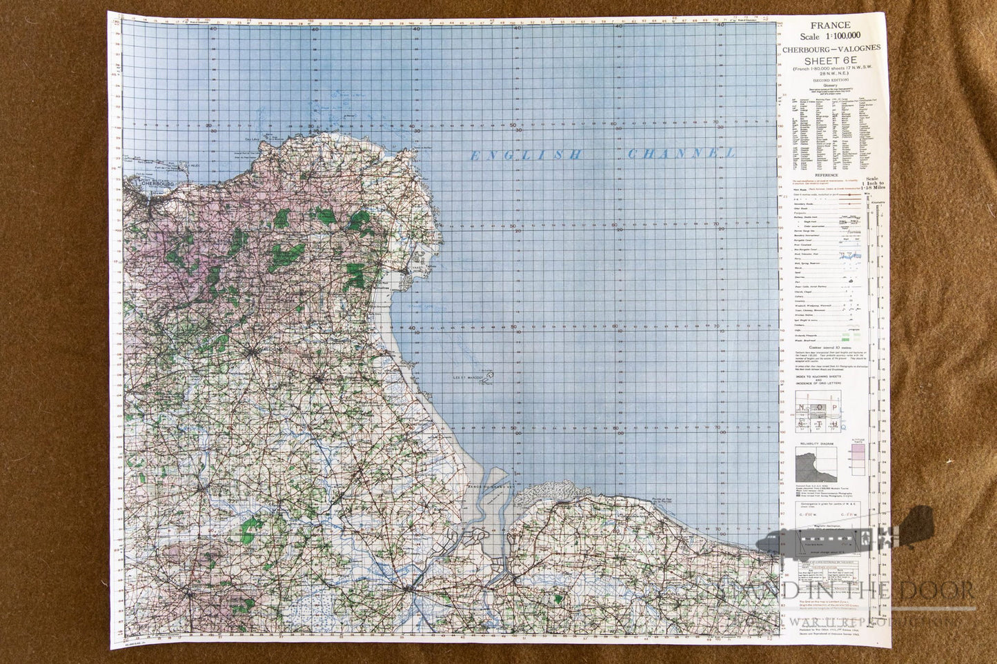 Normandy Map 50- Cherbourg