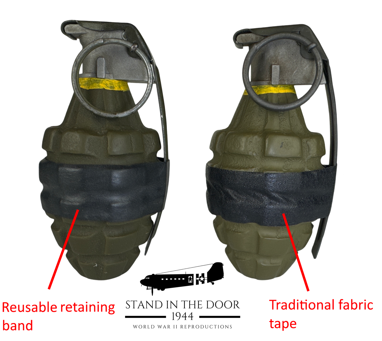 Reusable "Grenade Tape" Retaining Band