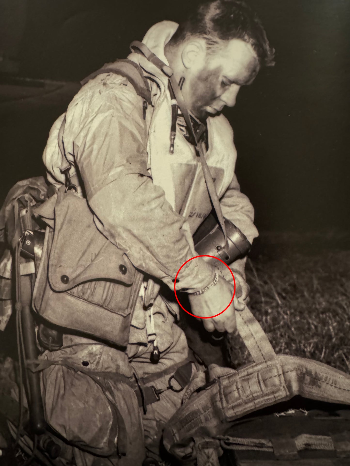 ID Bracelet with Parachute Wings