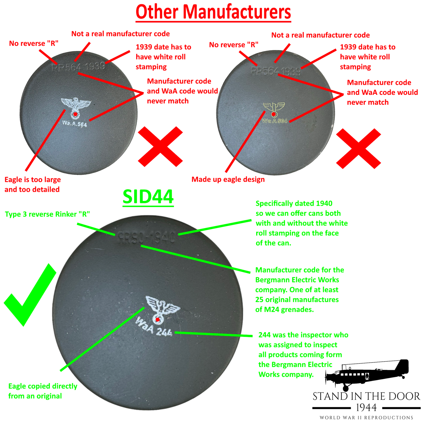 Replica German M24 Grenade "Potato Masher"-(updated 10-1-25)