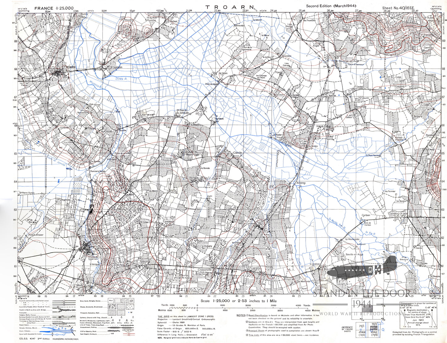 Normandy Map 14- Troarn