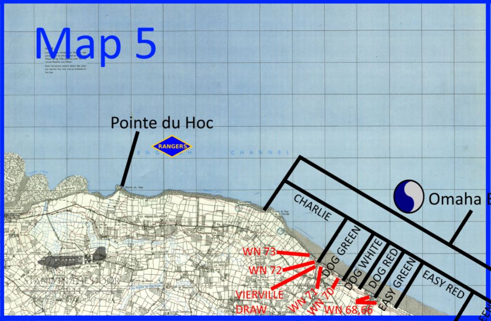 Normandy Map 5- St Pierre (Omaha Beach)