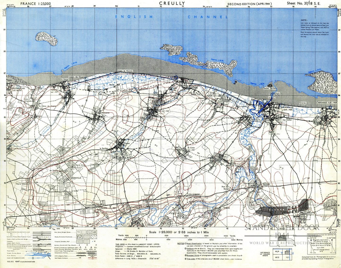 Normandy Map 8- Creully (Gold/Juno Beach)