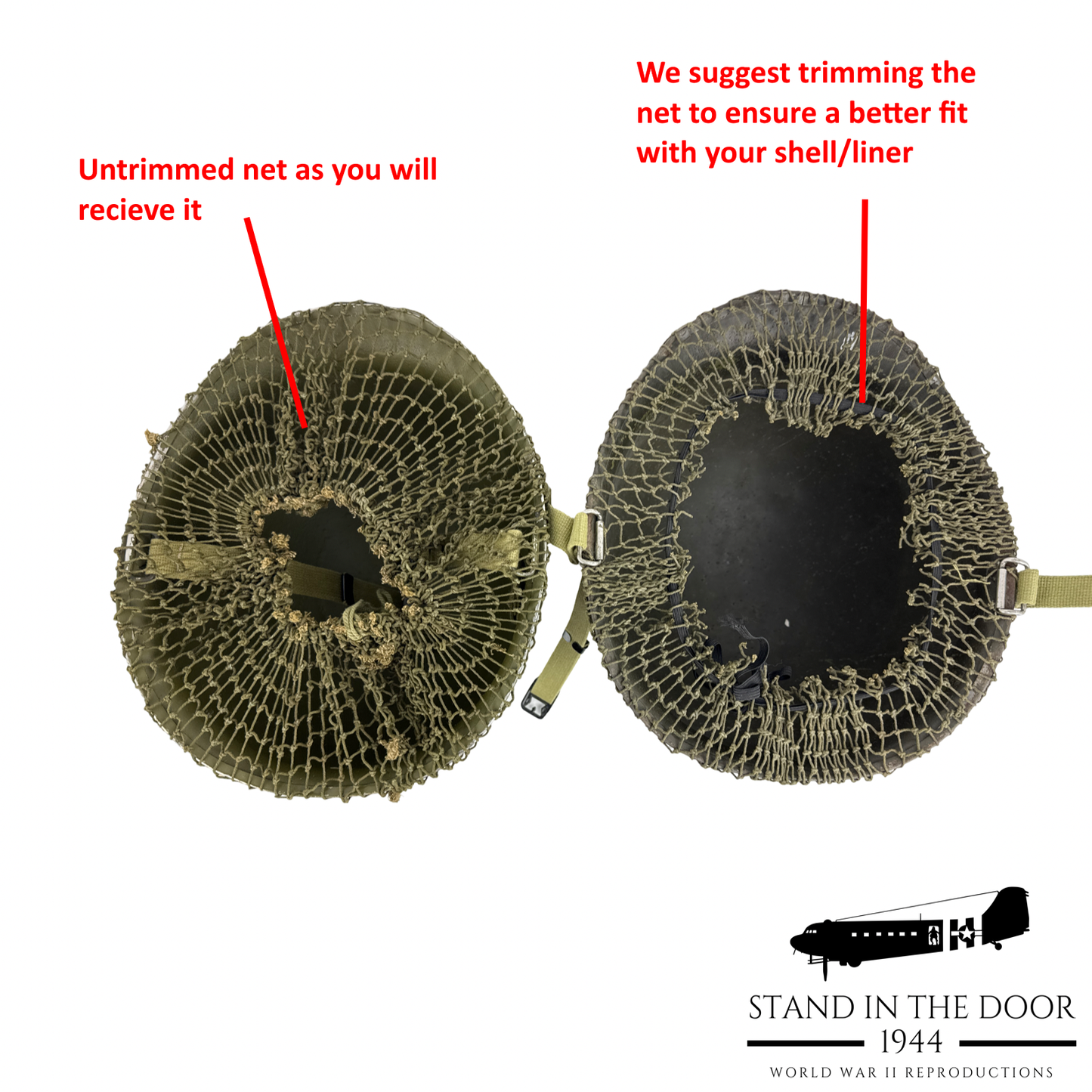 Original "Late War" Helmet Net (small hole)(updated 11-23-25)