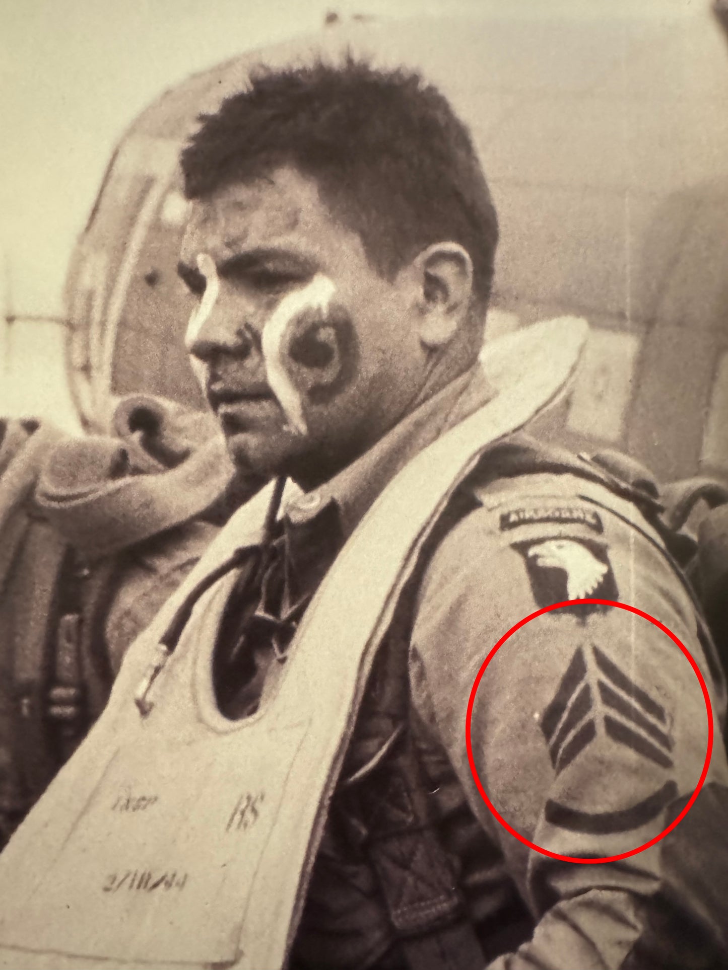 Stencil- Staff Sergeant Uniform Rank