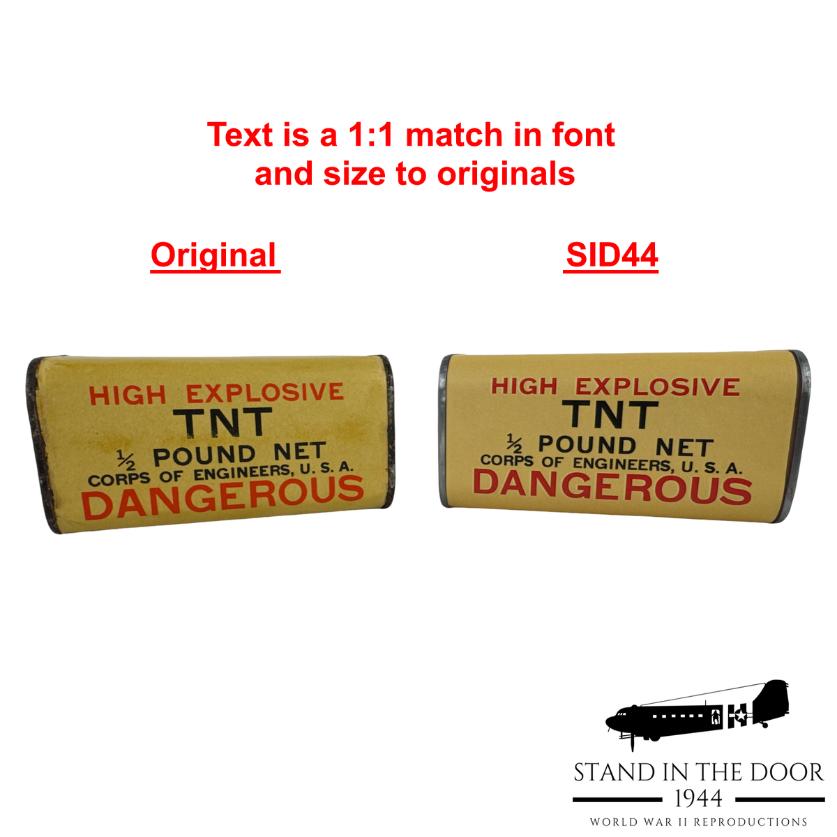 Replica TNT- 1/2 Pound Blocks (Updated 10-19-26)