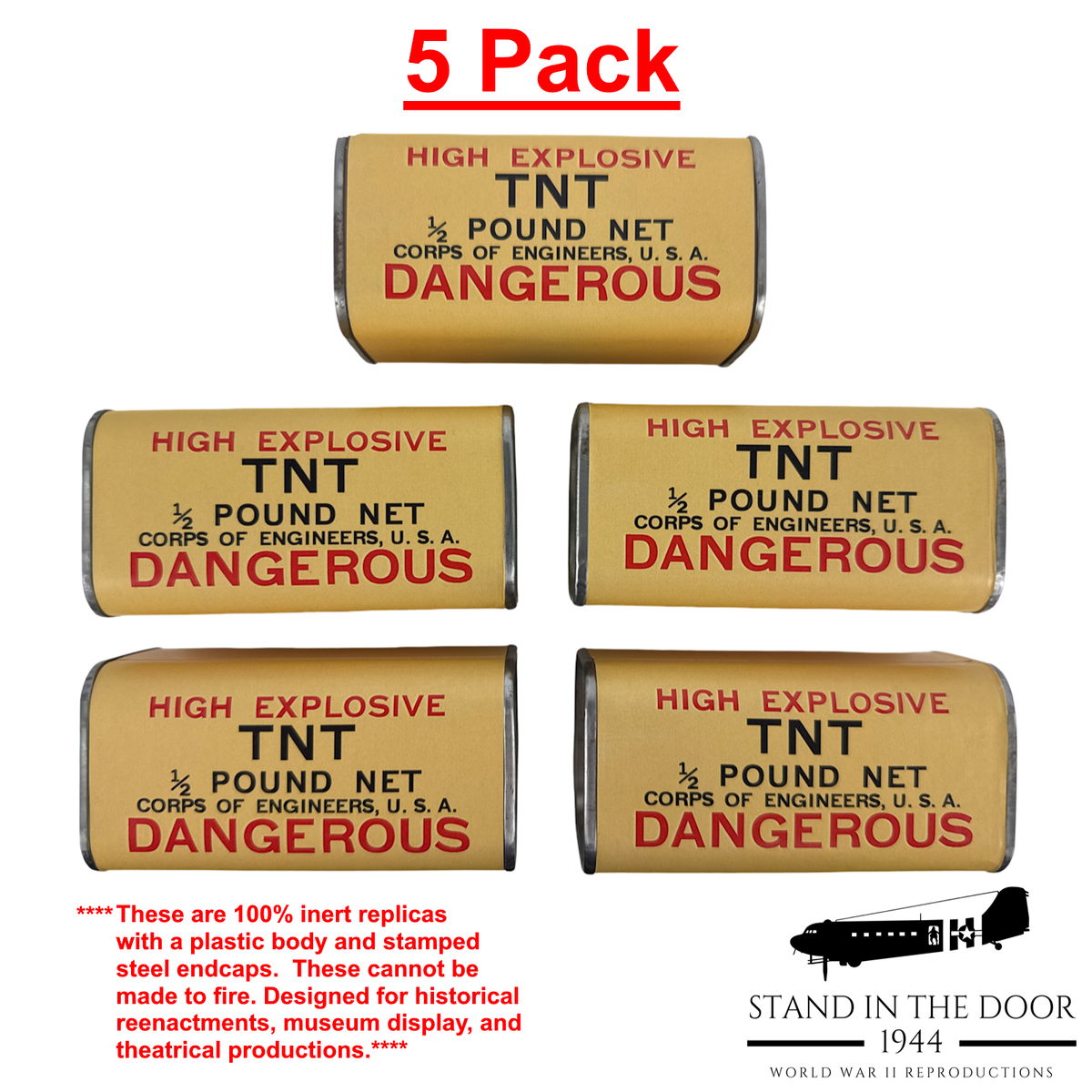 Replica TNT- 1/2 Pound Blocks (Updated 10-19-26)