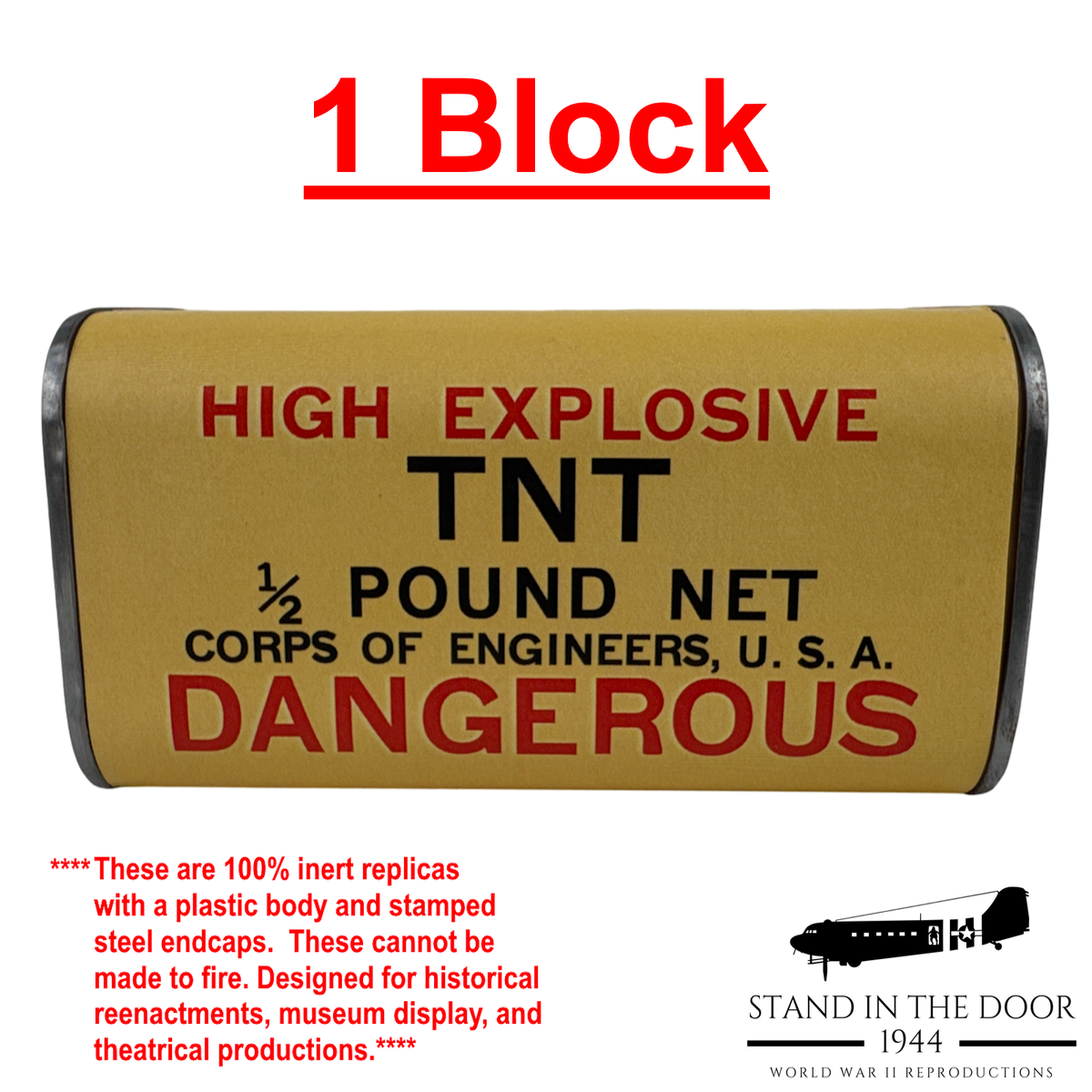 Replica TNT- 1/2 Pound Blocks (Updated 10-19-26)