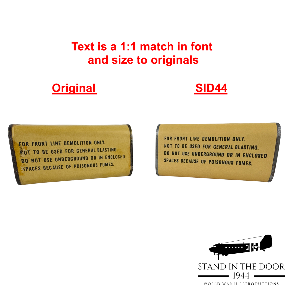 Replica TNT- 1/2 Pound Blocks (Updated 10-19-26)