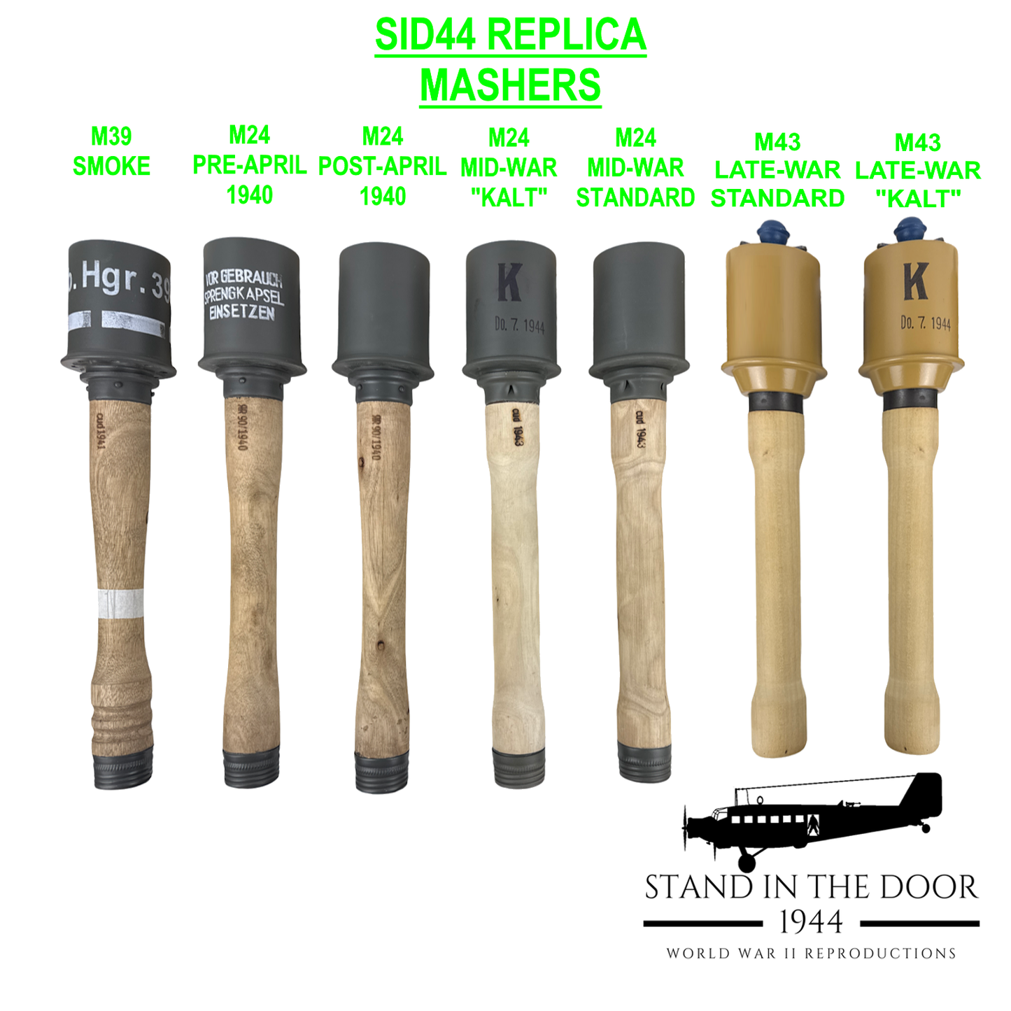 Replica German M39 Smoke Grenade "Potato Masher" (updated 10-28-25)