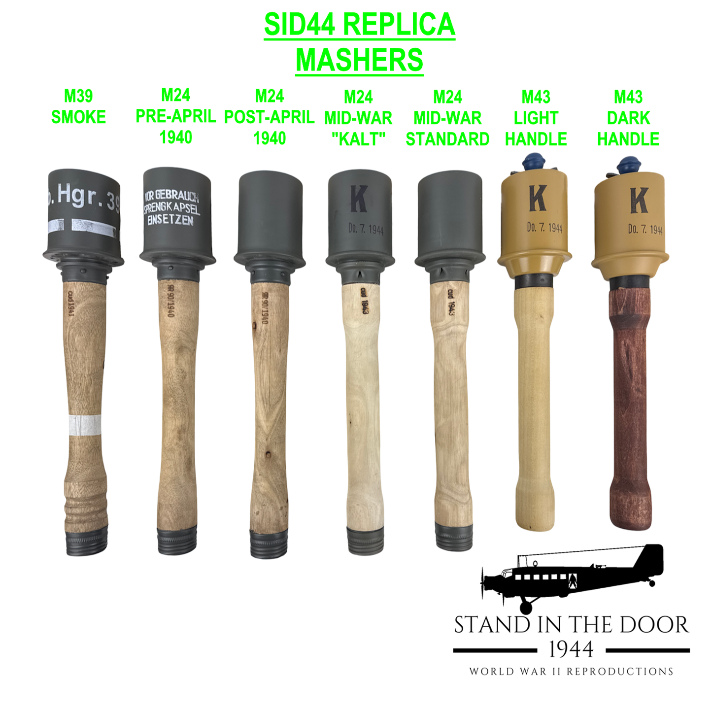 Replica German M39 Smoke Grenade "Potato Masher" (updated 10-28-25)