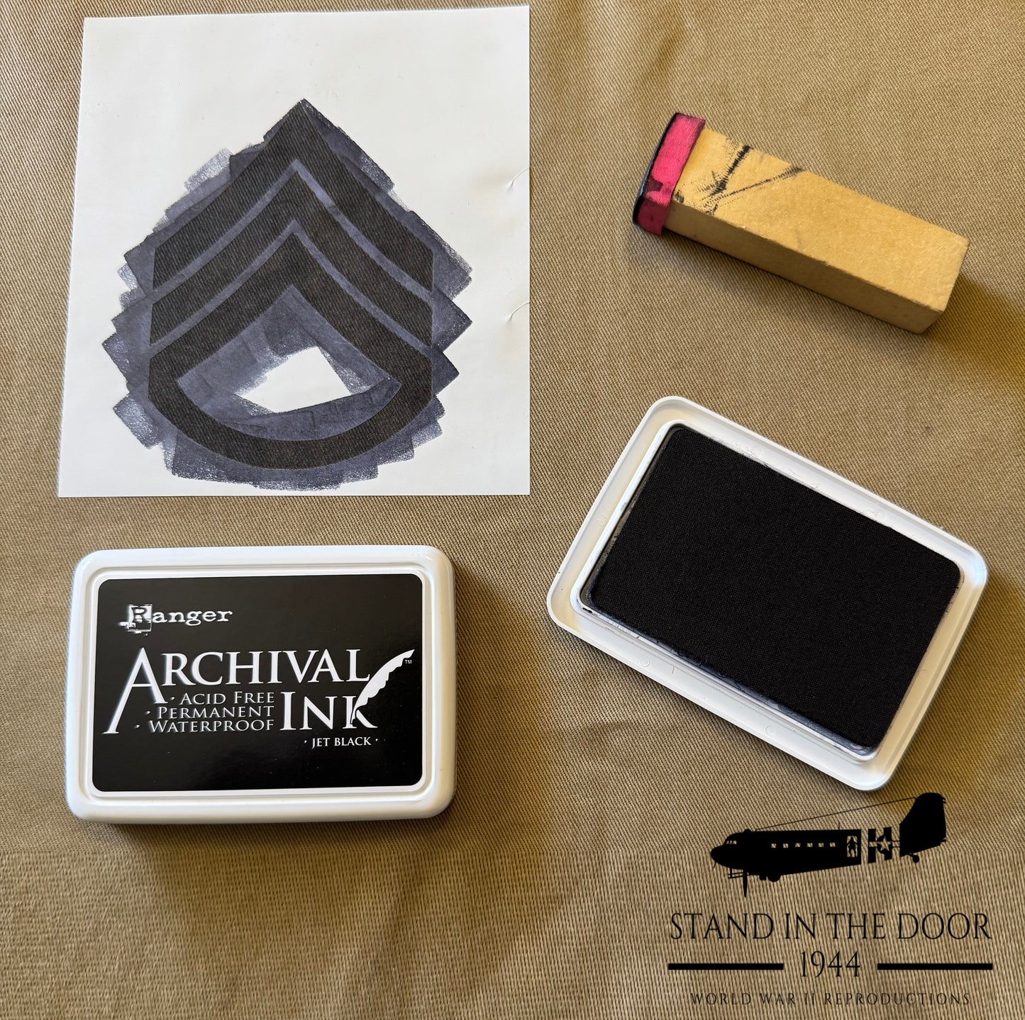 Stencil- Staff Sergeant Uniform Rank