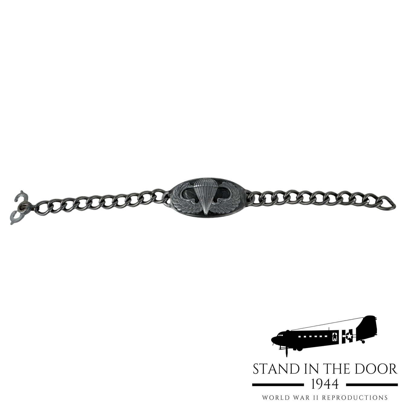 ID Bracelet with Parachute Wings