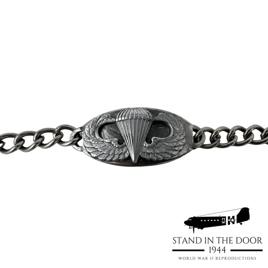 ID Bracelet ("Silver" Parachute Wings)