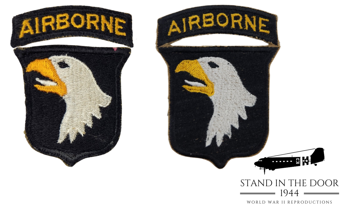 101st Type 4 Patch (VERY RARE WHITE TONGUE SUBVARIANT (reproduction)