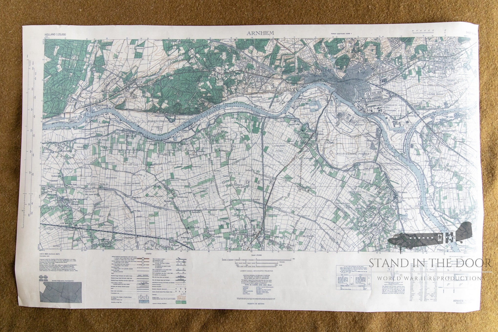 Holland map 27- Arnhem – Stand In The Door 1944