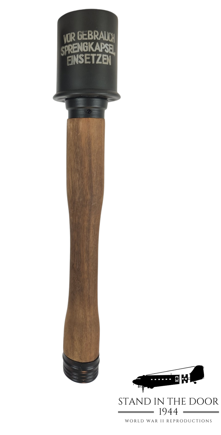 Replica German M24 Grenade "Potato Masher" Stand In The Door 1944